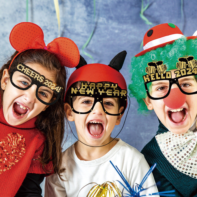 Black Gold Paper Glasses for Birthday Party - 6-36 Pack
