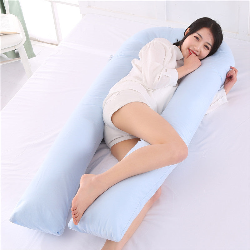 Large U-Shaped Side Sleeping Pillow for Waist Support - 80x160cm