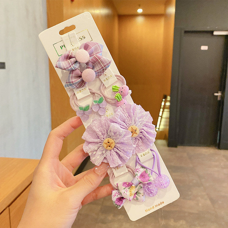 Children's Hair Accessories Head Flower Princess Hairpin Set for Girls