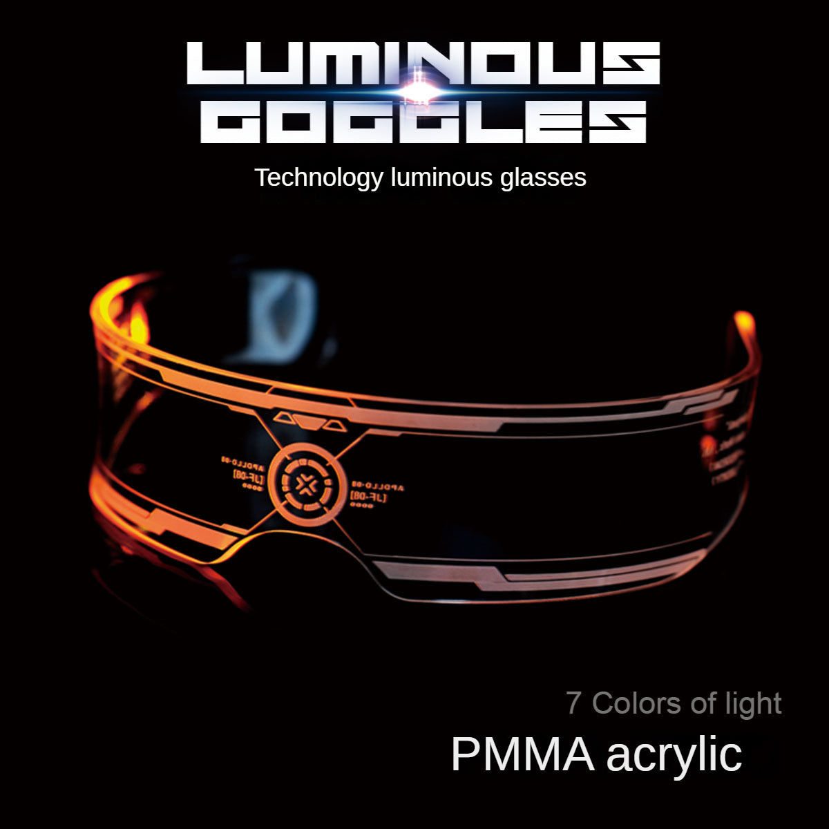 LED Luminous Glasses Flashing Party Mask for Kids & Adults - Colorful Light Toy