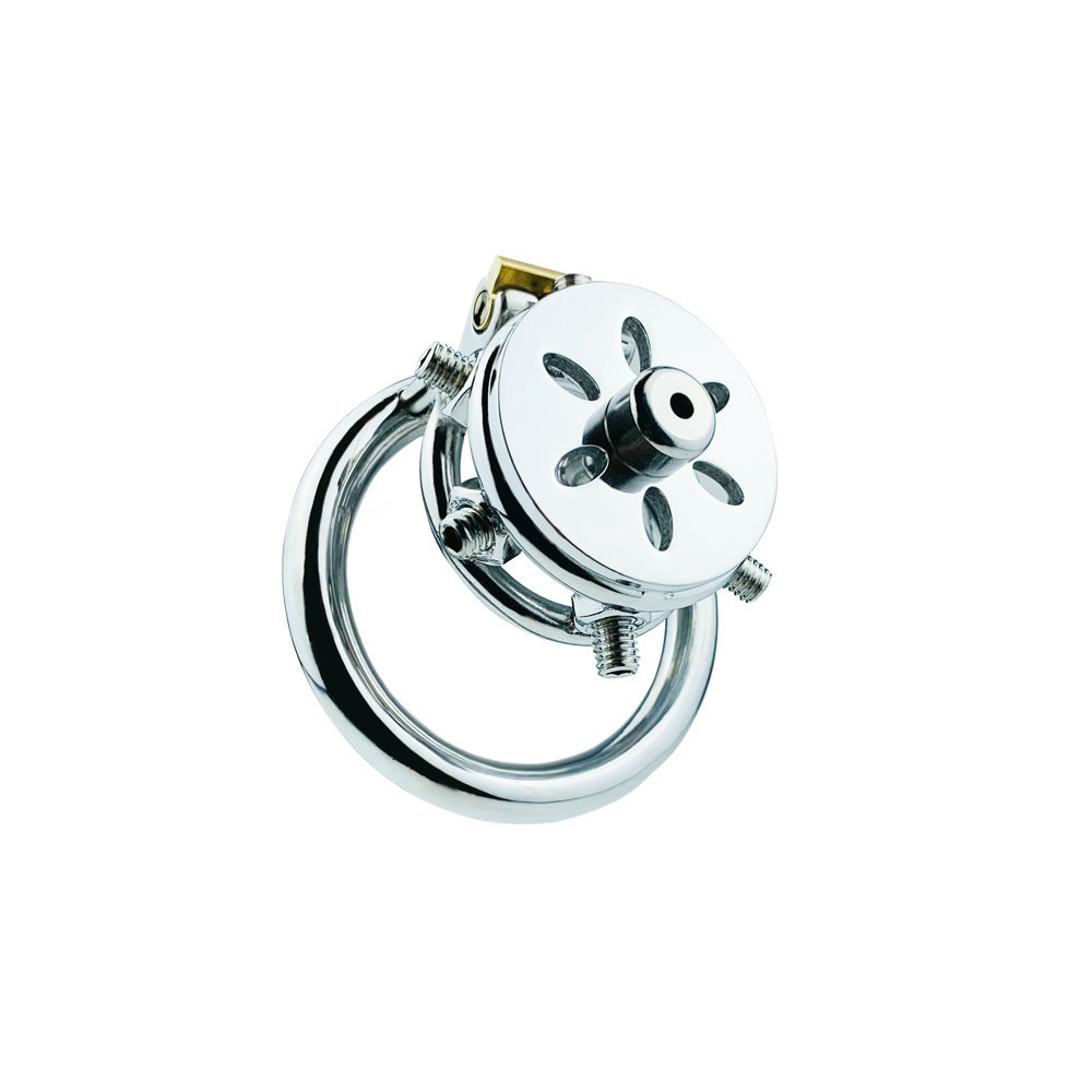 Stainless Steel Chastity Lock with Anti-Escape Features - Multiple Sizes