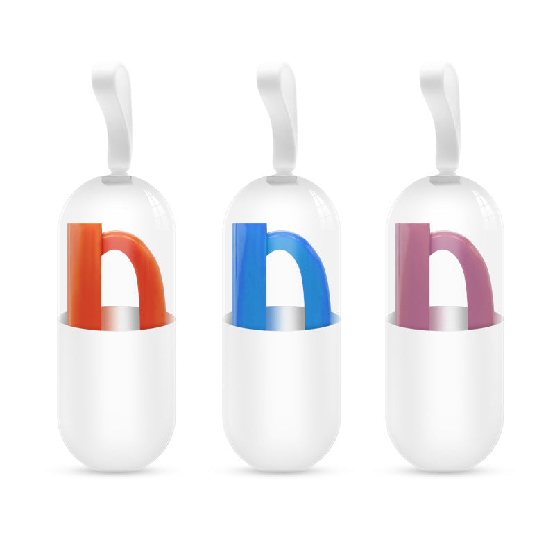 Detachable Silicone Folding Straw with Zipper Buckle - Reusable Drinkware