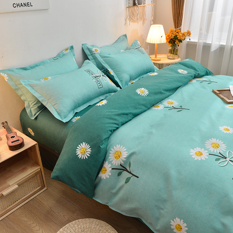 Pure Cotton Bedding Set - Multiple Sizes & Styles, Soft & Comfortable