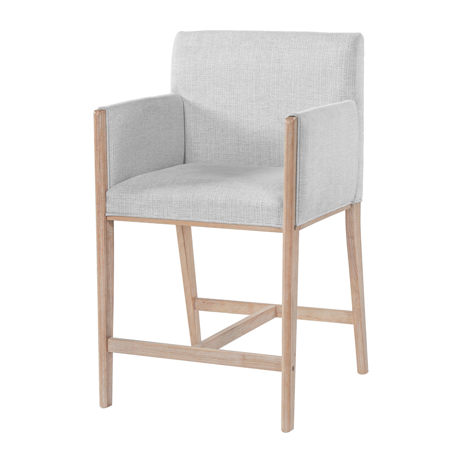 24 Seat Height Upholstered Counter Stools With Arms For Kitchen