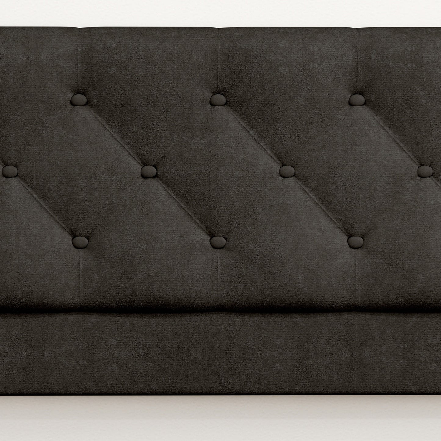Full Size Bed Frame With Upholstered Button Tufted Headboard Wood