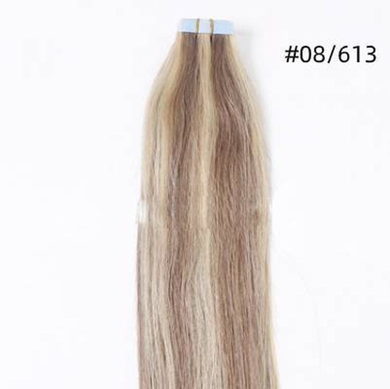 European and American Hair Extension Pack - 16 Inch Human Hair Wigs, Seamless, 20 Pieces