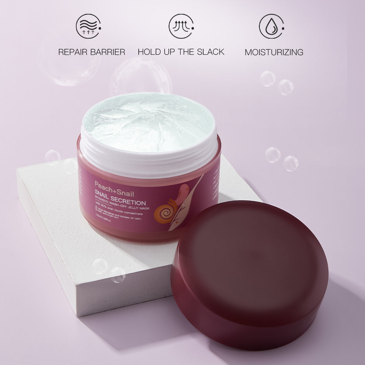 Snail Jelly Moisturizing Facial Mask 100ml - Hydrating Skin Care