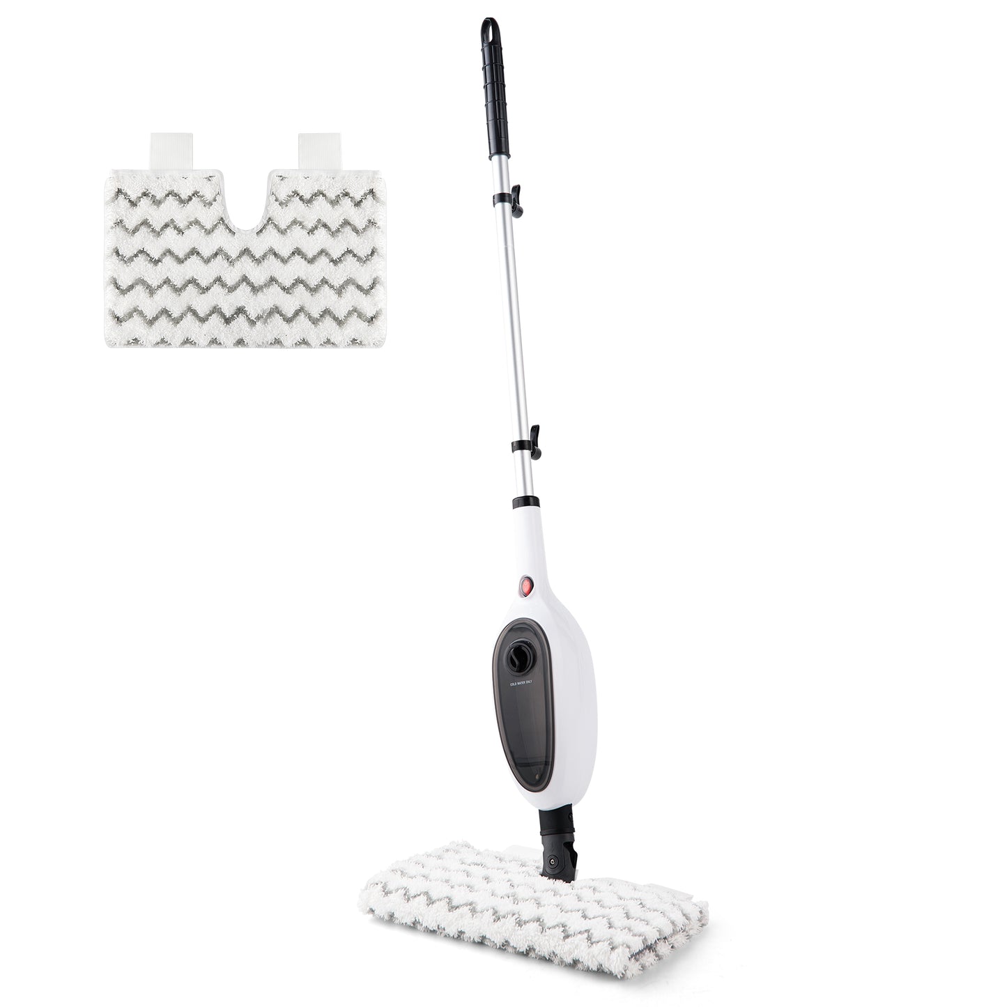 10-in-1 Steam Mop with Double-Sided Design - White