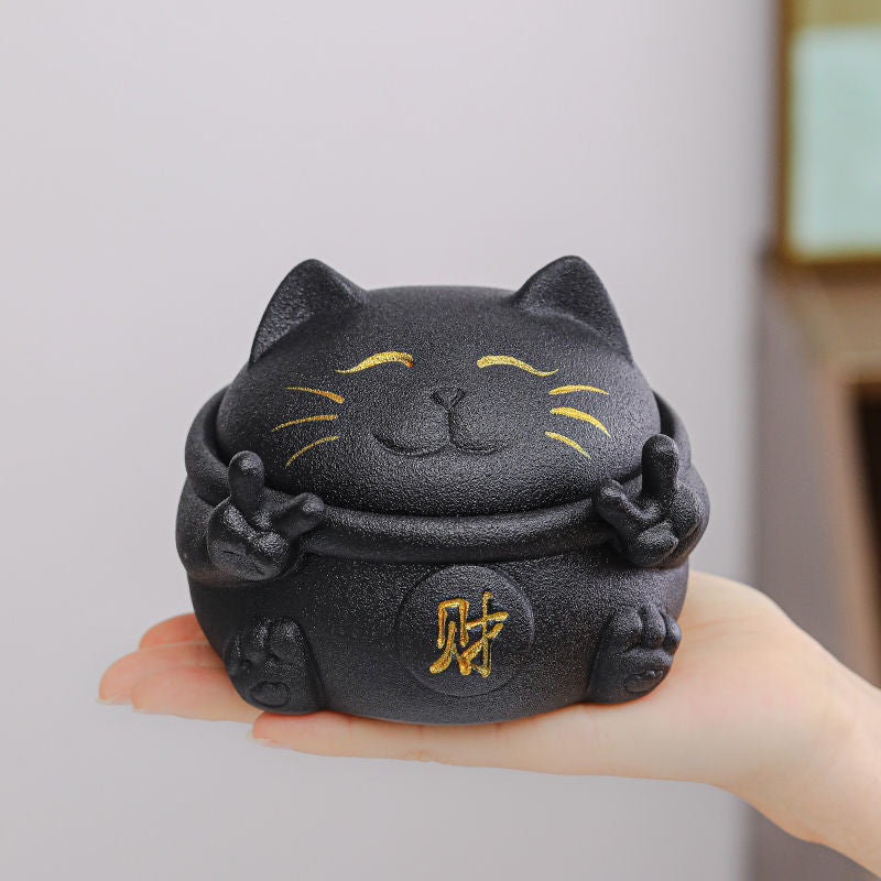 Ceramic Ashtray Set - Chinese Style Modern Office & Home Decor