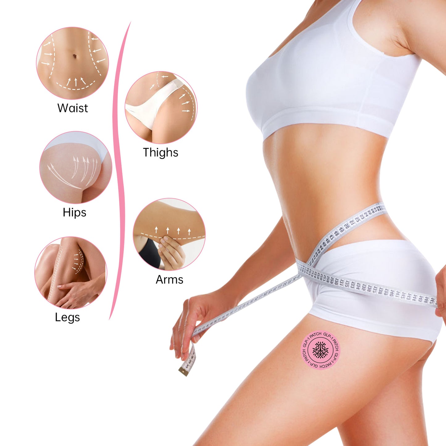 Body Care Patches 30 Pieces for Weight Management & Healthy Shape Support