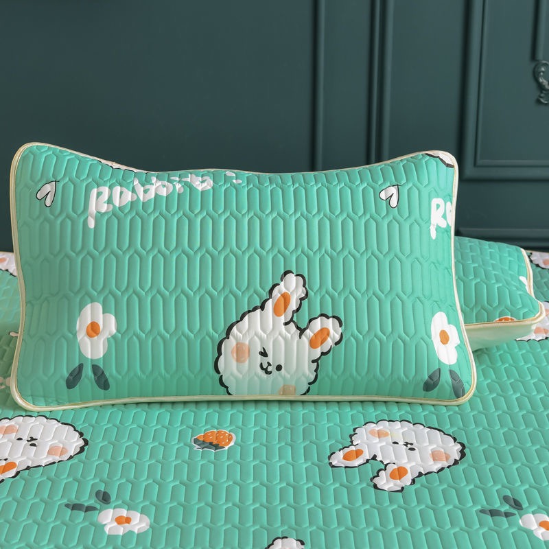 Anti-Mite Latex Pillowcase - Printed Home Bedding Cover, 48x74cm