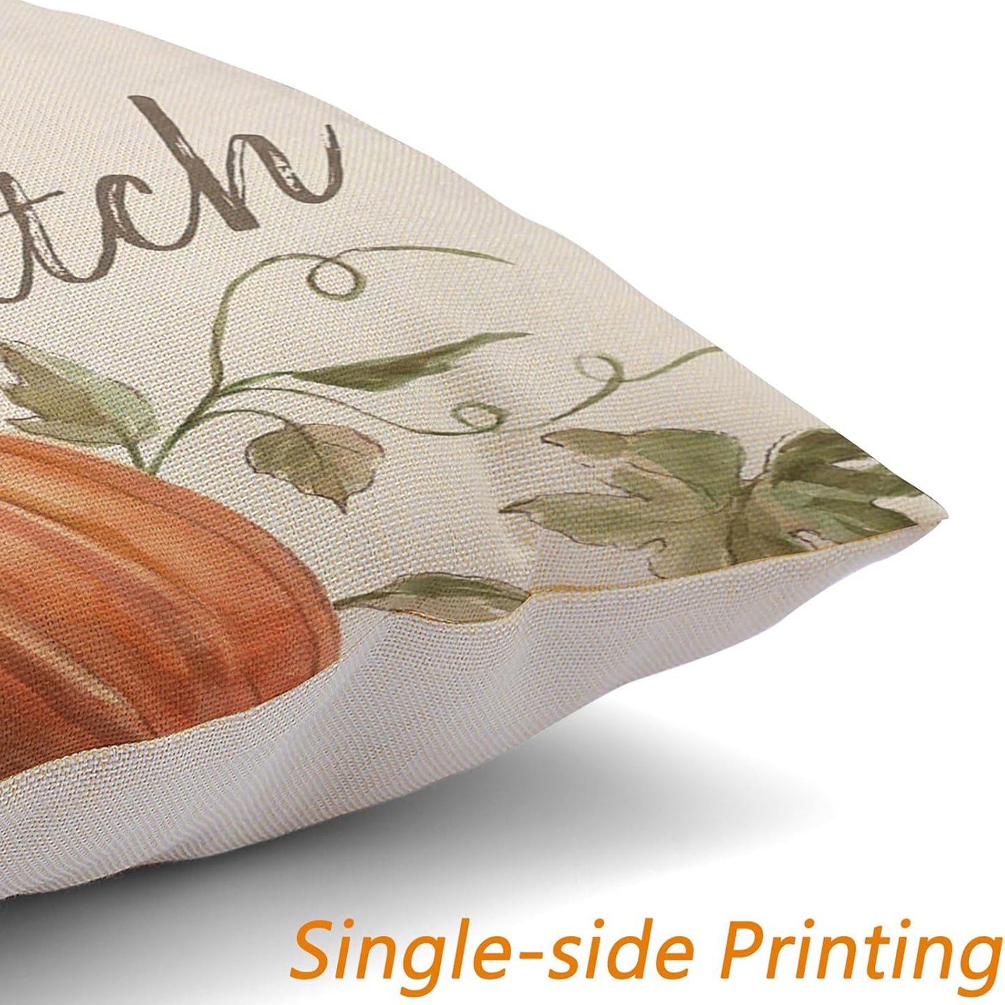 Thanksgiving Fall Throw Pillow Covers - 18x18in, Set of 4 Watercolor
