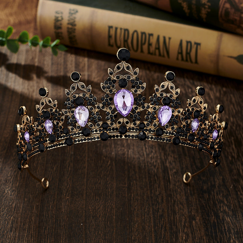 Rhinestone Crown Headband Wedding Hair Accessory