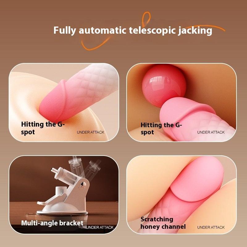 Flexible Telescopic Wand for Women - Automatic Personal Massager Pink