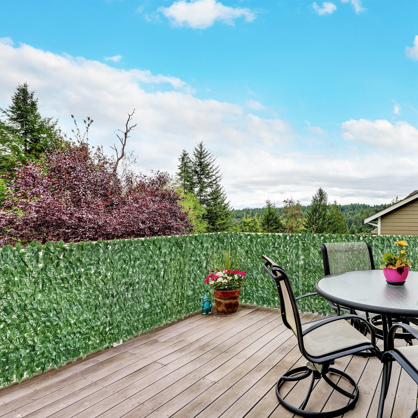 Artificial Grass Wall Panels - 118" x 39" Dark Green Decor