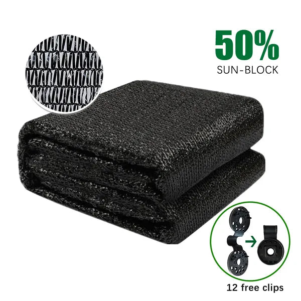 6ft x 20ft Black Shade Net Fabric for Enhanced Plant Growth