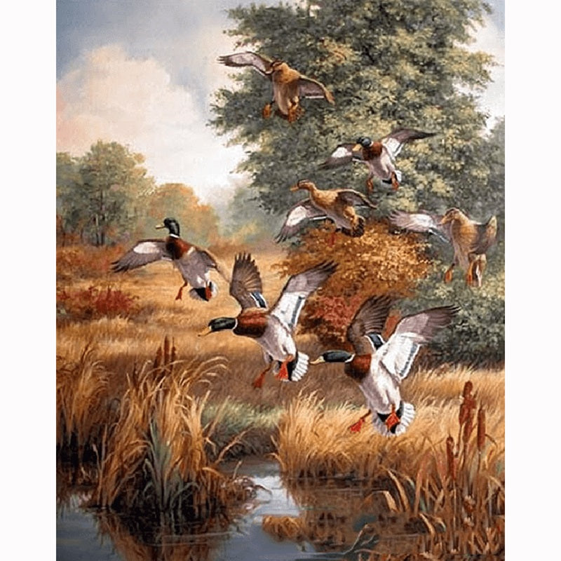 DIY Cross Stitch Embroidery Kit Home Decor Full Set - Multiple Sizes & Styles