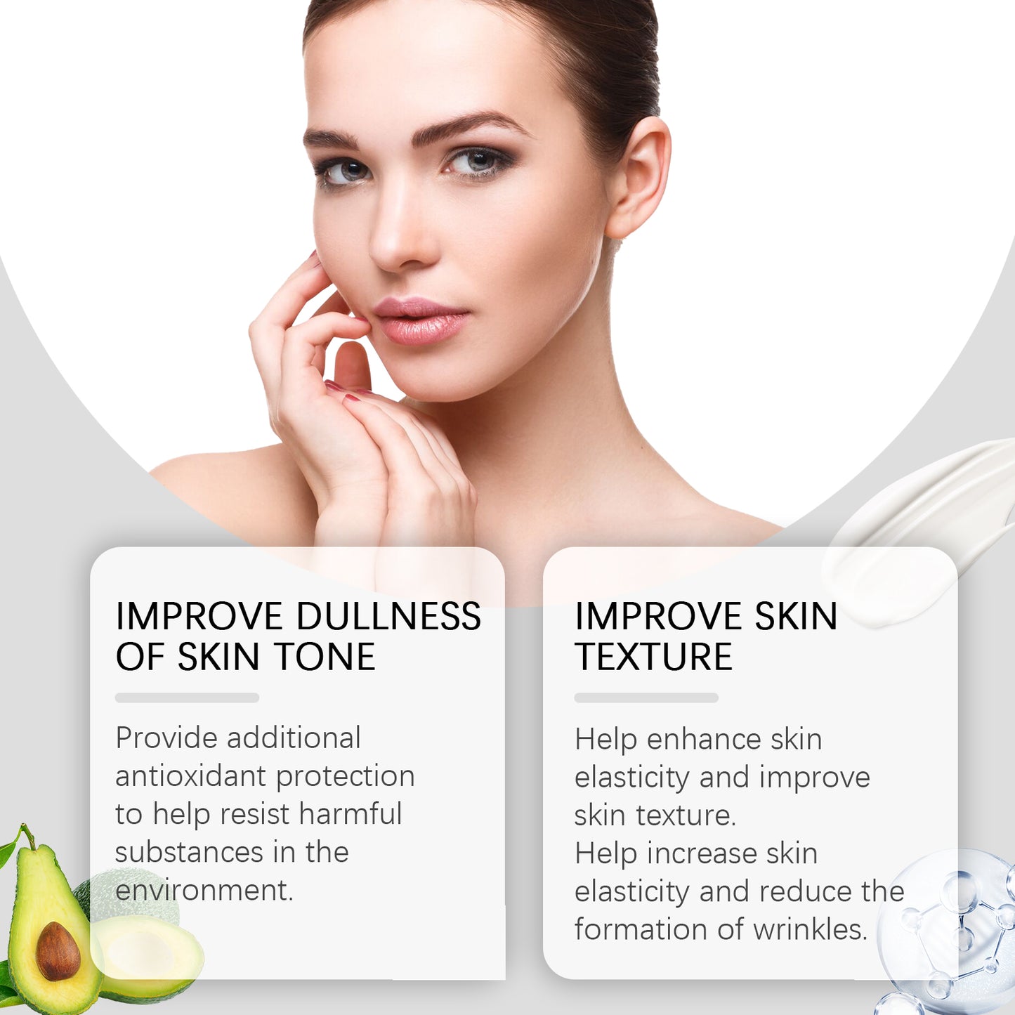Collagen Facial Moisturizer with Hyaluronic Acid & Avocado Oil - 50ml