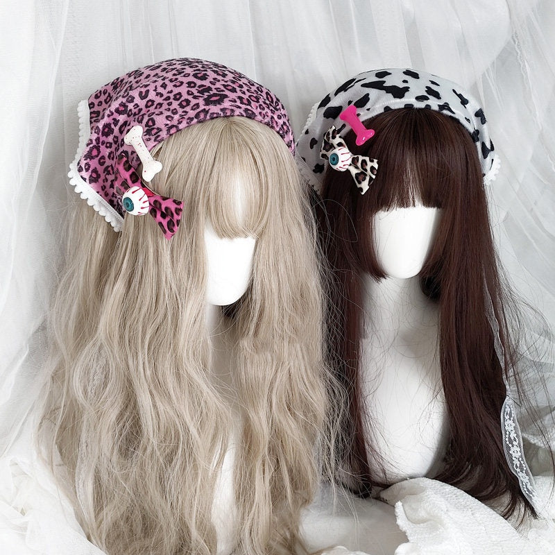 Leopard Print & Cow Pattern Triangular Headband