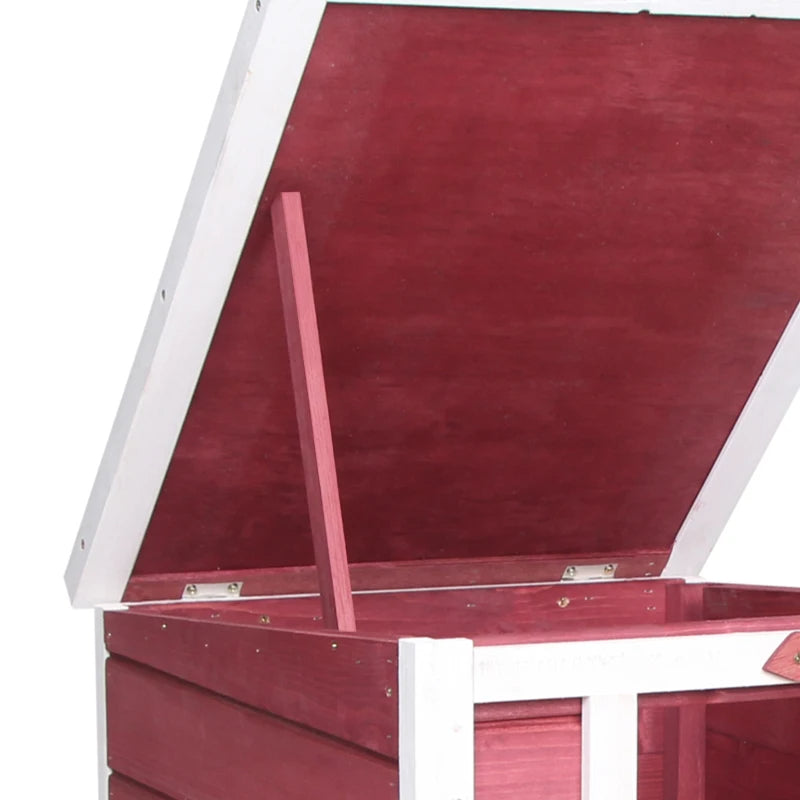 Outdoor Pet House with Waterproof Roof & Openable Top for Small Animals
