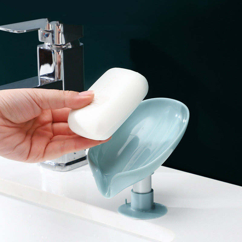 Vertical Soap Dish Shelf with Drainage - Bathroom Wall Mount Organizer
