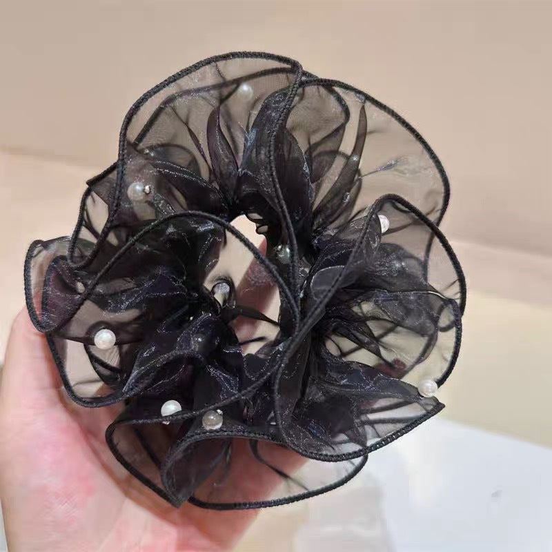 Summer Sweet Lace Scrunchie Hair Tie - Elegant Floral Hair Accessory