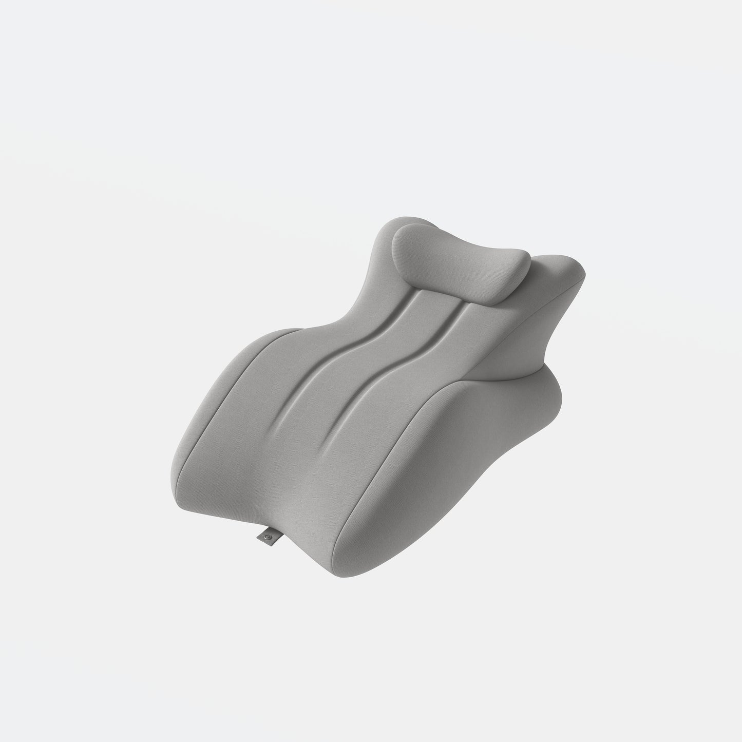 Ergonomic Memory Foam Support Pillow for Couples - Grey