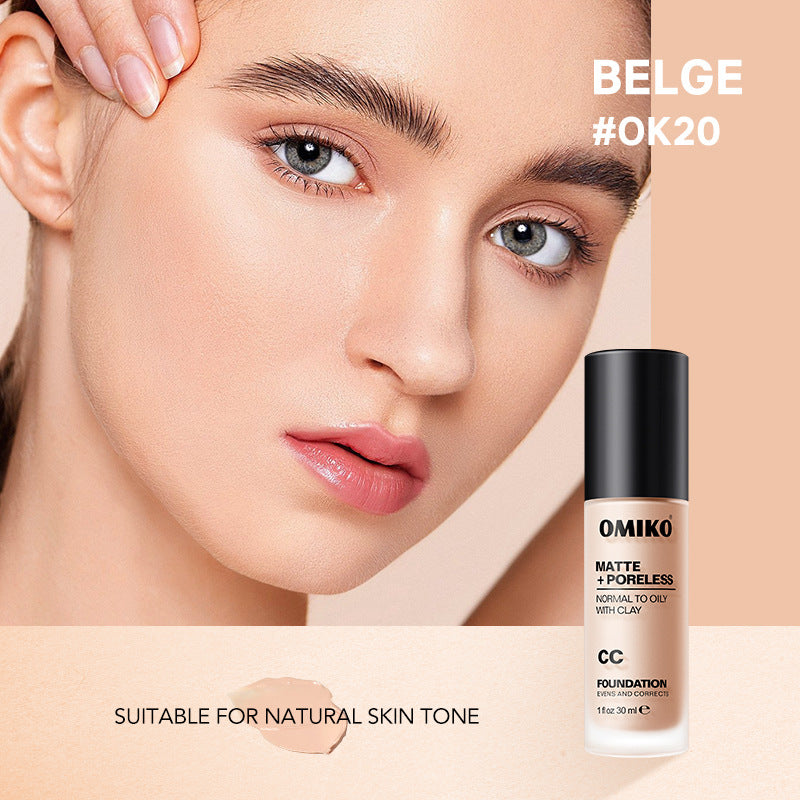 Moisturizing Liquid Foundation & Concealer Set - Long Lasting, Natural & Ivory White