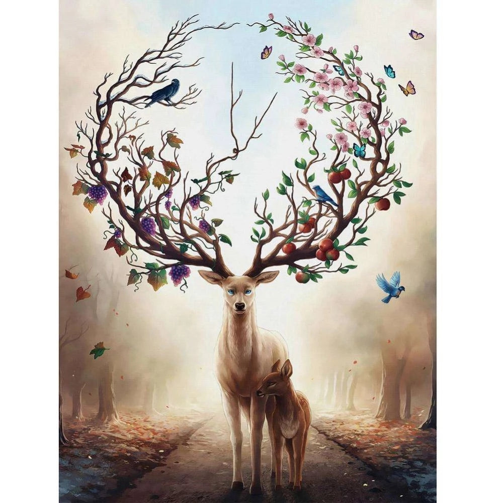Diamond Painting Animal Deer Cross Stitch Art Kit Home Decor Gift