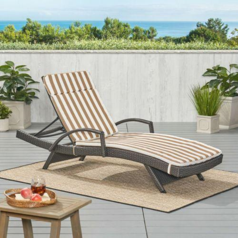 Salem Outdoor Lounge Chair Cushions - Set of 2, Weather-Resistant