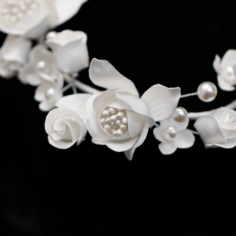 Minimalist Bridal Flower Headband
