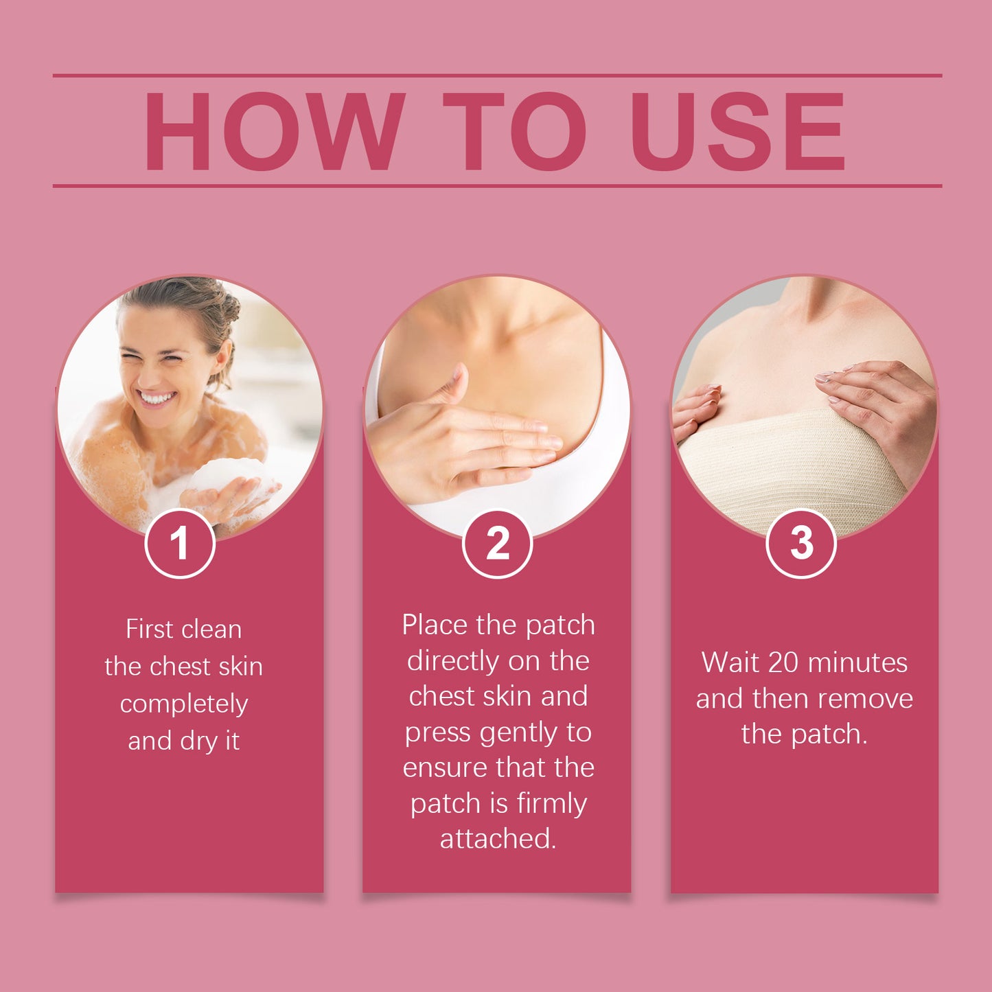 Firming Breast Patch - Invisible Herbal Chest Nourishing Treatment - 4 Pack