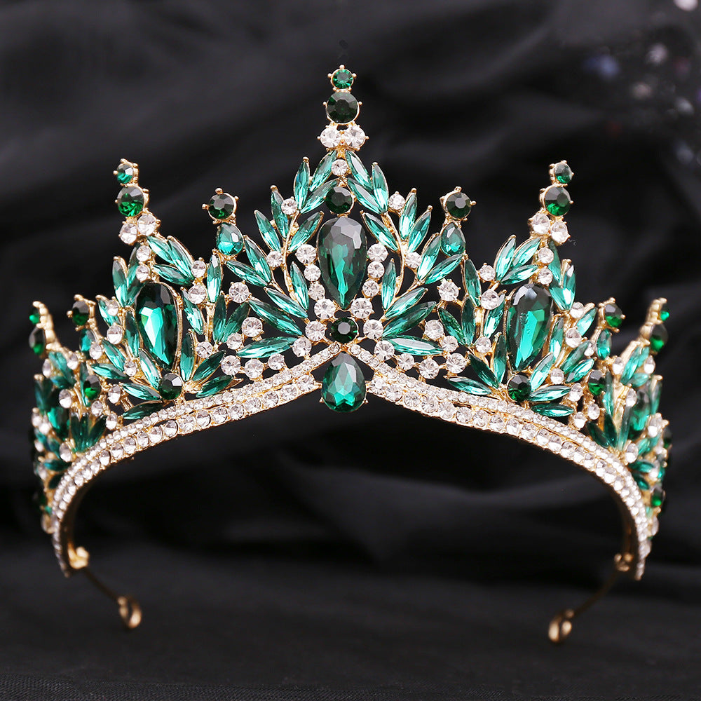 Bridal Crystal Leaf Crown Headdress