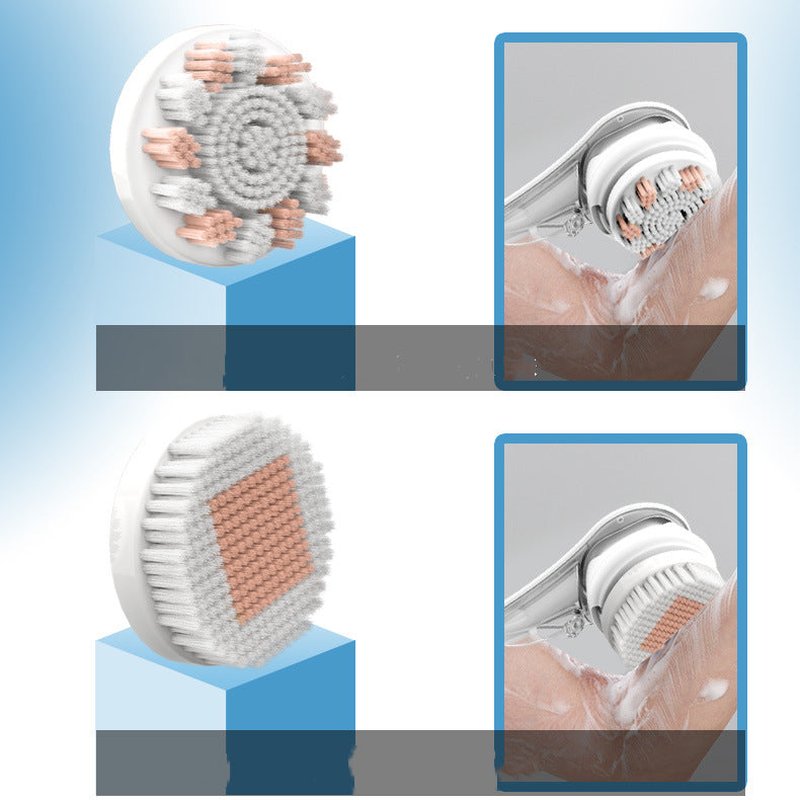 Multifunctional Electric Bath Brush with 3 Gears Waterproof Back & Face Cleansing Tool