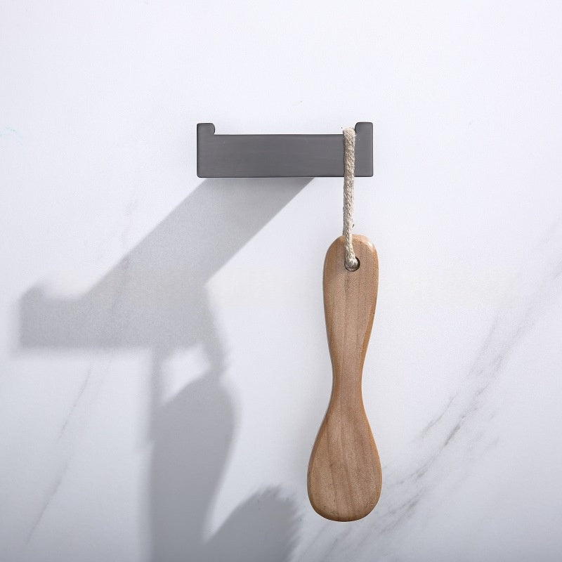 Stainless Steel Bathroom Clothes Hook Double Wall Mount - Modern Minimalist