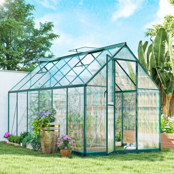 Robust Greenhouse with UPF 50+ Panels and Adjustable Vents