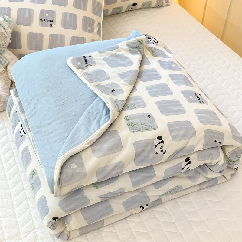 Summer Dormitory Single Cool Feeling Quilt - Multiple Sizes & Patterns