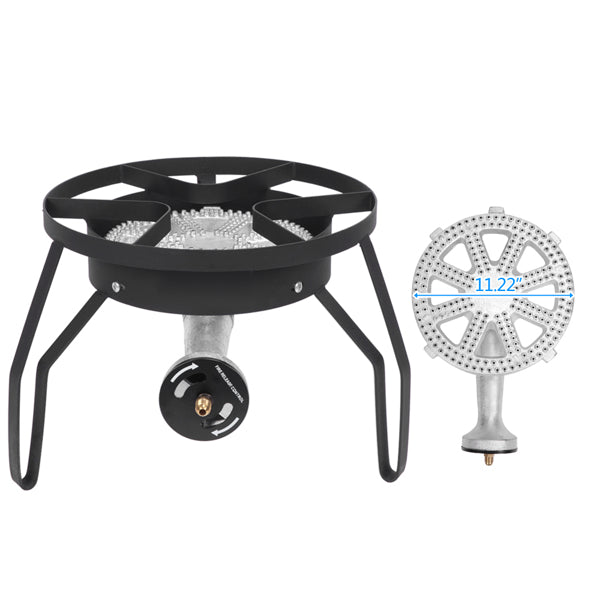 Outdoor Gas Burner Stove 200,000 BTU High Pressure Propane Cooker Kit