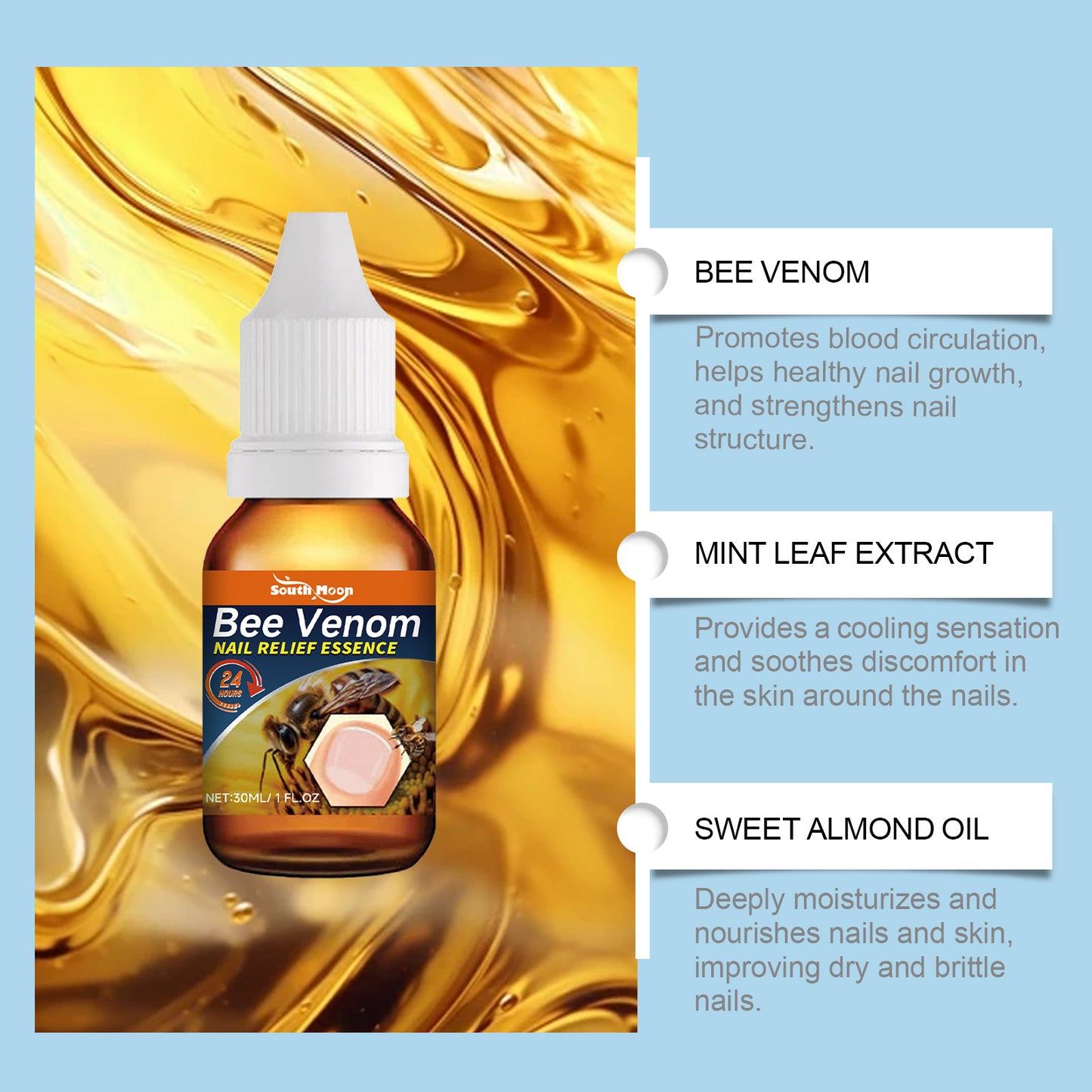 Nail Repair Spray - Moisturizing Nail Treatment with Vitamin E - 30ml