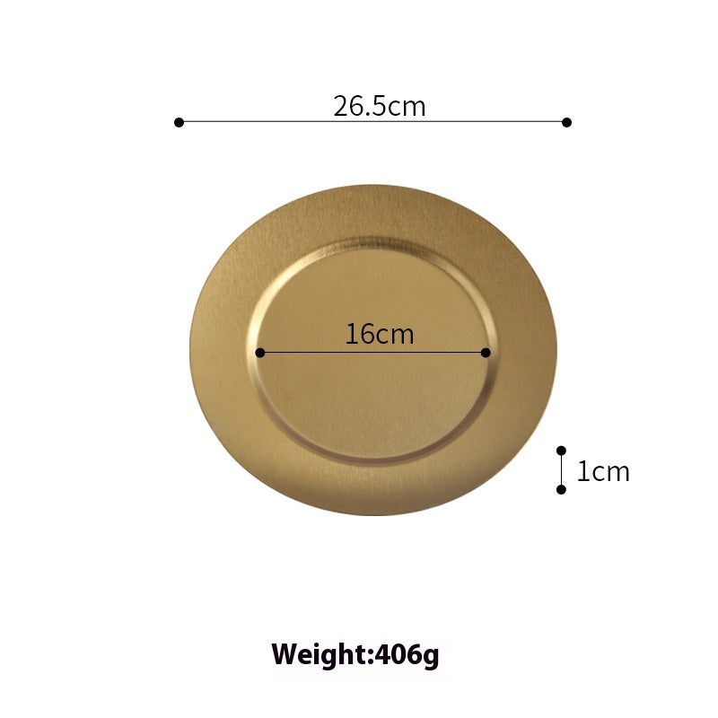 Japanese-Style Stainless Steel Serving Platter - Flat Tray for Kitchen & Bar