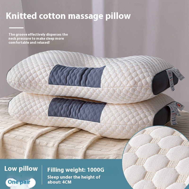 Cervical Support Pillow Pair for Better Sleep and Neck Relief