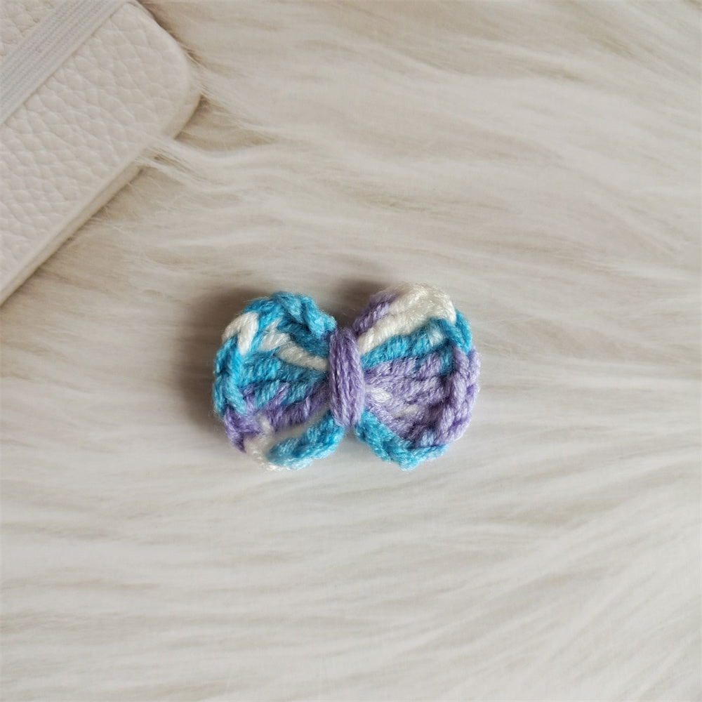 Wool Hair Bow Hairpin Handmade Hair Accessory for Women and Kids