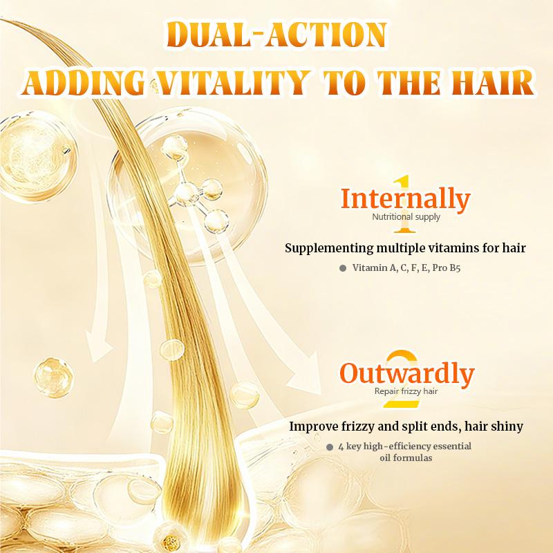 Portable Hair Oil Capsules - Travel-Friendly Nourishing Hair Treatment