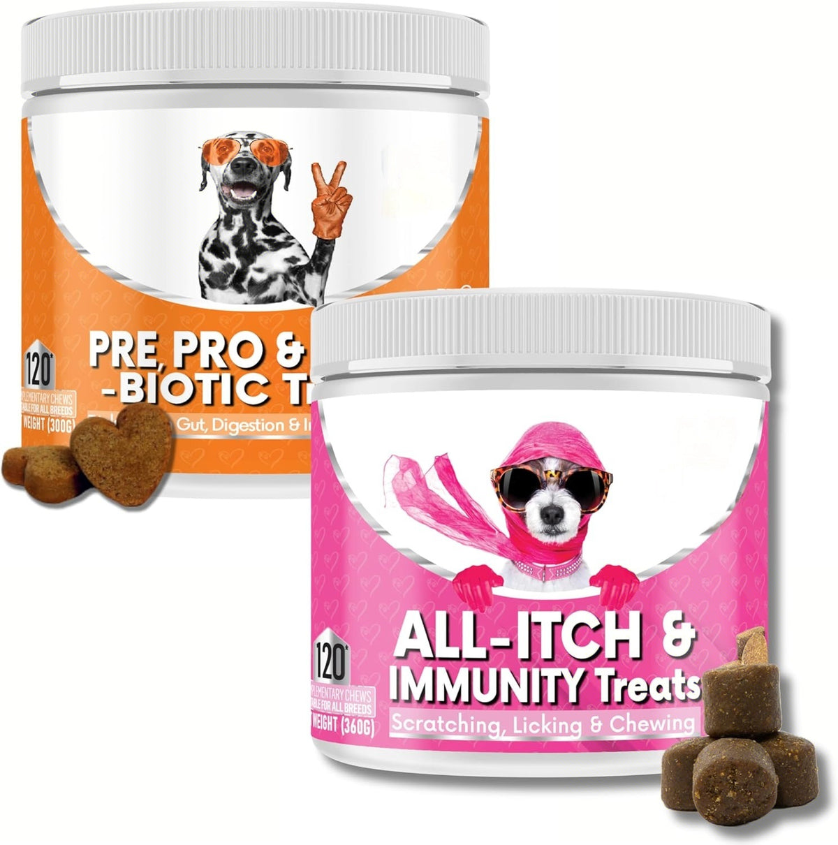 Dog Prebiotics Digestive Snacks - 120 Tablets