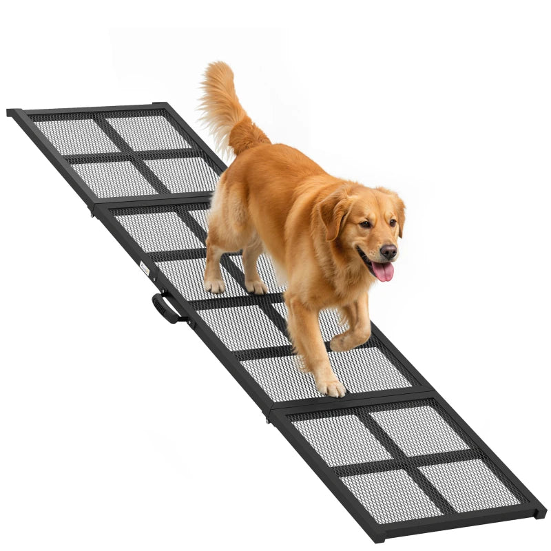 Dog Car Ramp - Extra Long & Wide Foldable Non-Slip Pet Step for Large Small Dogs