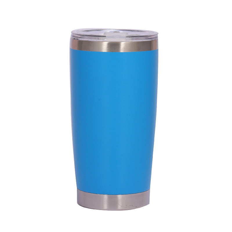20oz Double-Wall Stainless Steel Car Mug - Vacuum Insulated Drinkware
