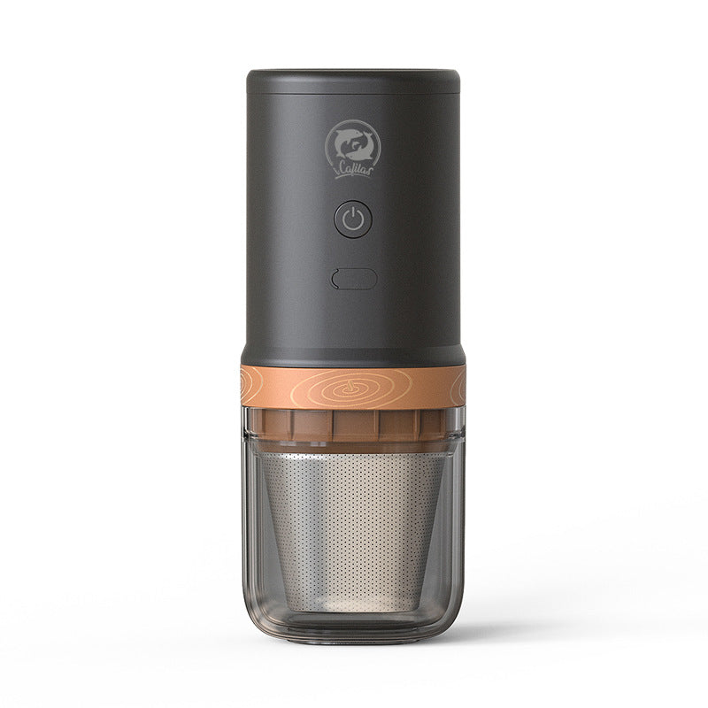 Portable Coffee Grinder and Brewing Machine for Outdoor Use - Black or USB