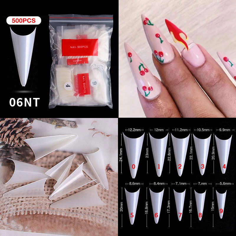 French Pointed Non-Marking Ballet Nail Art Tools - Transparent