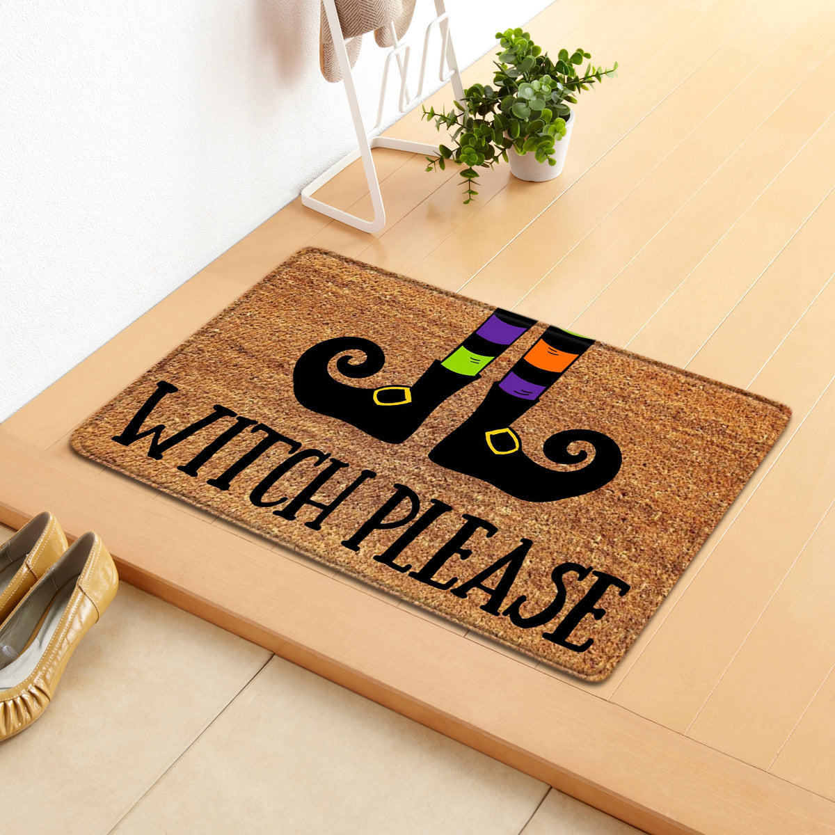 Halloween Letter Door Mat - Modern Rectangular Floor Carpet for Home & Garden
