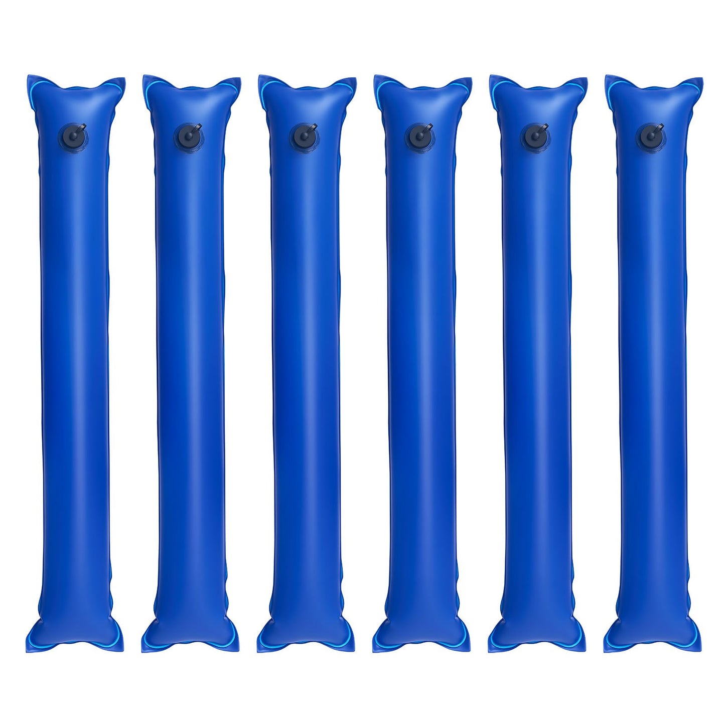 Water Bag Tubes for Pool Cover Winter Protection 6 Pack 4 ft Blue